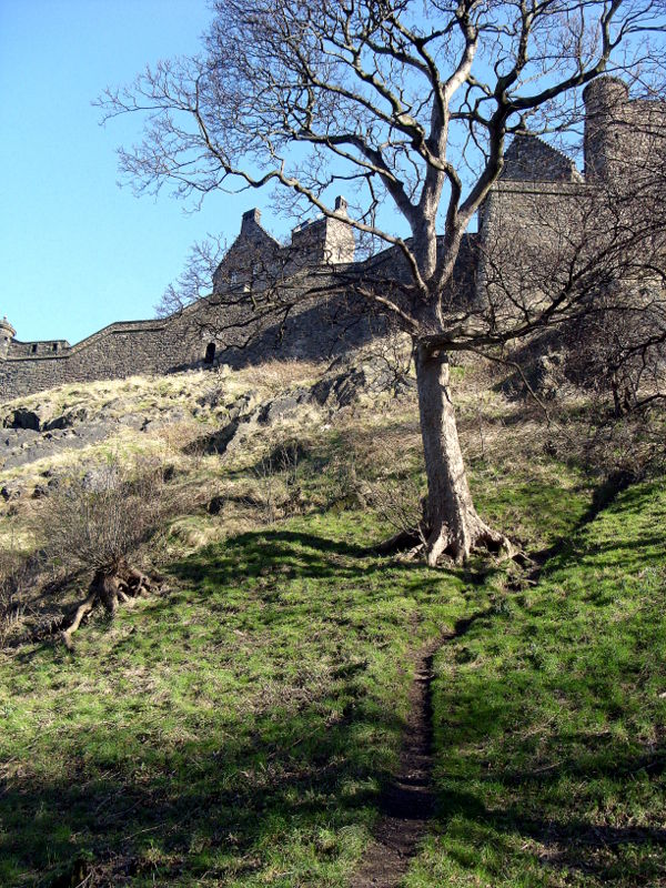 château et cimetières Edimbourg