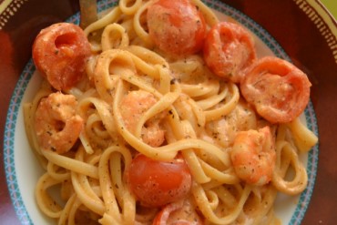 recette one pot pasta crevette