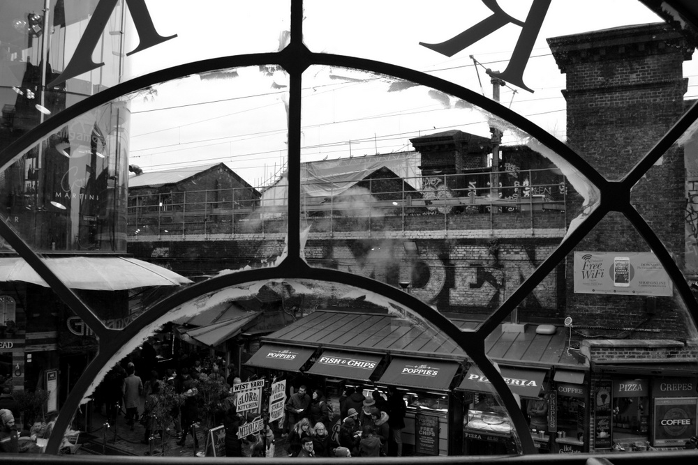 balade photographique noir et blanc Camden Town